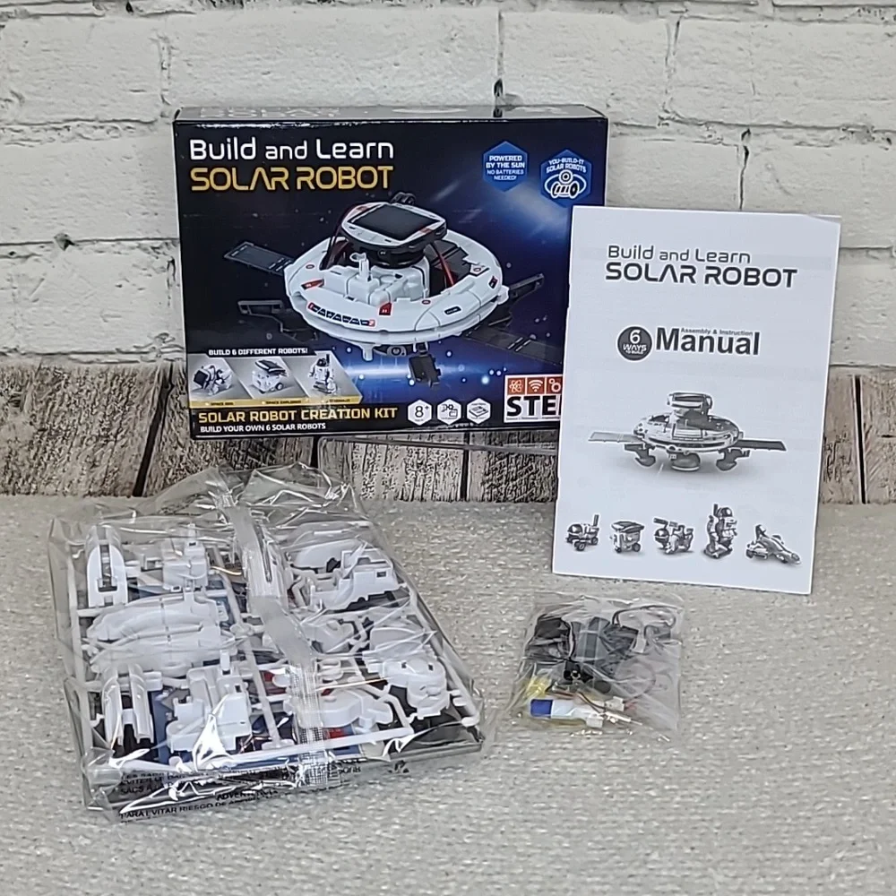 Children STEM Build and Learn Solar Robot 6 in 1 Design Educational Kit NWT/NIB